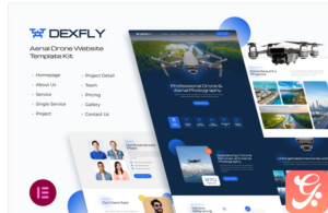Dexfly | Drone & Aerial Photography Elementor Template Kit