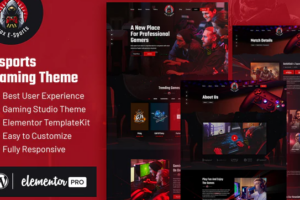 CROX | Esports & Gaming Elementor Template Kit