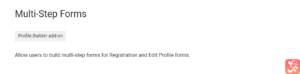 Profile Builder – Multi-Step Forms Add-On 1.1.3