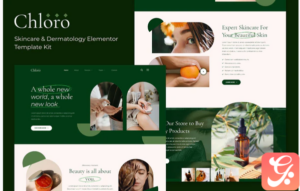 Chloro - Skincare & Dermatology Elementor Template Kit