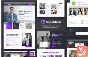 Speaktron – Public Speaker & Life Coach Elementor Template Kit