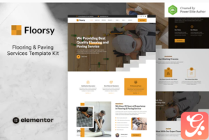 Floorsy – Flooring & Paving Services Elementor Template Kit