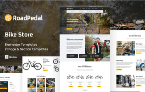 RoadPedal - Bicycle Store Elementor Template Kit