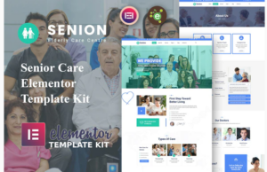 Senion - Senior Care Elementor Template Kit