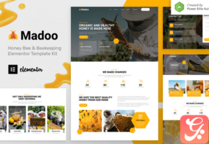 Madoo – Honey Bee & Beekeeping Elementor Template Kit