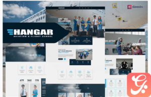 Hangar - Aviation & Flight School Elementor Template Kit