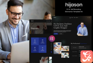 HiJason - CV & Self Branding Elementor Template Kit