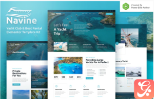 Navine – Yacht Club & Boat Rental Elementor Template Kit