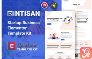 Rintisan - Startup Business Elementor Template Kit