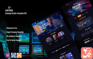 Sintix - Gaming Studio Elementor Template Kit