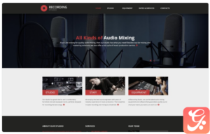 Recording Studio - Music Minimal Responsive HTML Website Template 1.0