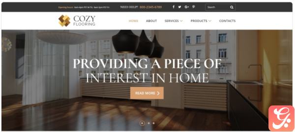 COZY Flooring Materials Responsive Modern HTML Website Template