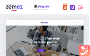 PIWAY - Music School Multipage Clean HTML Website Template 1.0