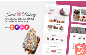 Sweet Bakery - Cake Shop Responsive Website Template 1.0