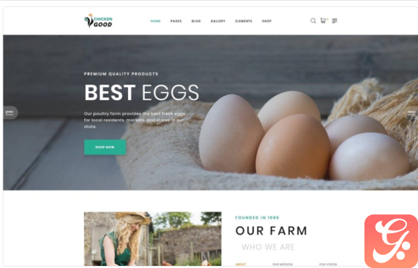 Chicken Good Poultry Farm Multipage HTML Website Template