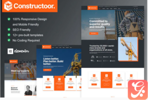 Constructoor - Construction & Building Elementor Template Kit
