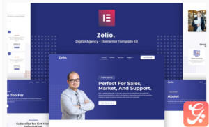 Zelio - Digital Agency Elementor Template Kit