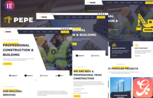 Pepe - Building & Construction Business Services Elementor Template Kit