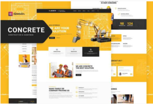 Concrete - Construction Elementor Template Kit