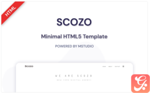 Scozo - Minimal HTML5 Website Template 1.0