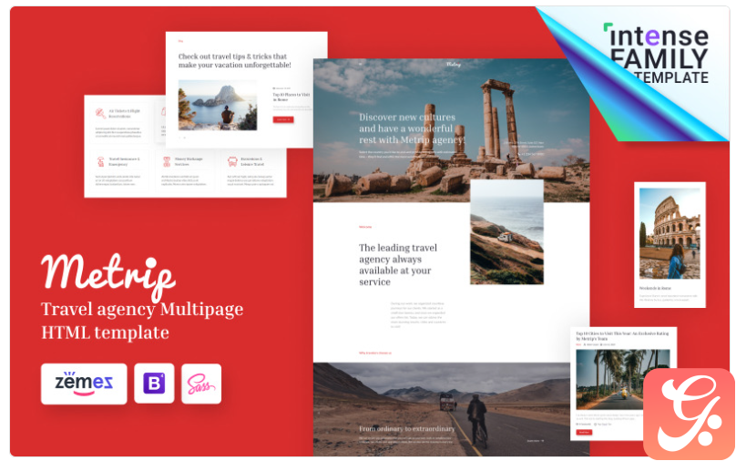Metrip - Travel Agency HTML Website Template 1.0