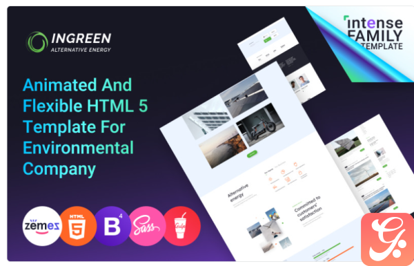 InGreen Green Energy Website Template