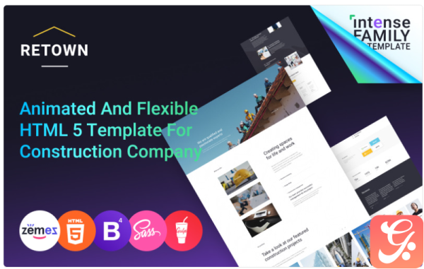 ReTown - Construction Company Responsive Website Template 1.0