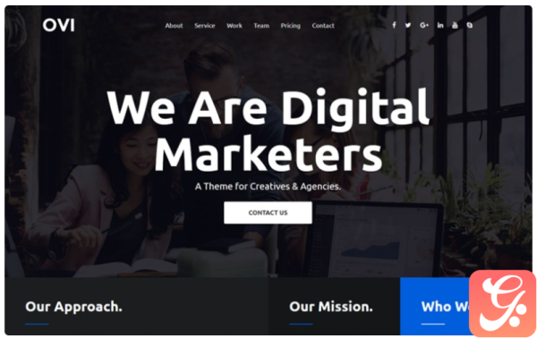 Ovi Digital Agency Bootstrap Website Template