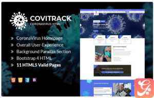 Covitrack - Coronavirus HTML Website Template 1.0
