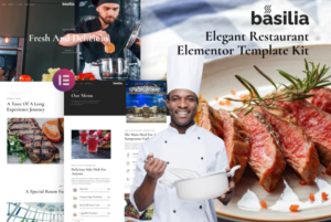 Basilia - Elegant Restaurant Elementor Template Kit