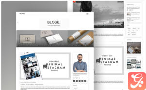 BLOGE Minimal Blogging Website Template 1.0