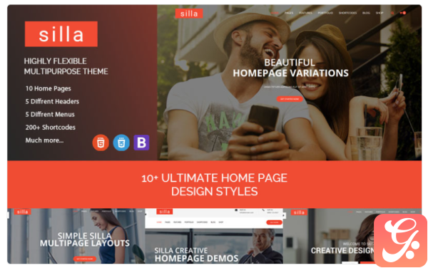 Silla Responsive HTML5 Business Website Template