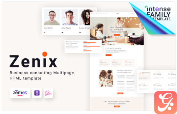 Zenix Business Consulting HTML Website Template