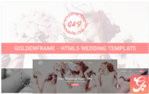 Goldenframe - Wedding Website Template 1.0