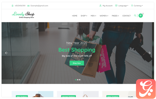 LovelyShop eCommerce Bootstrap HTML Website Template