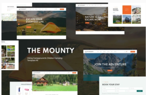 Mounty | Hiking Campground & Children Camping Template Kit