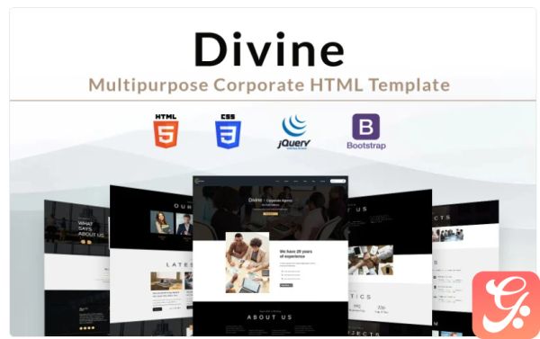 Divine Multipurpose Corporate HTML Website Template