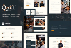 Quiff - Barbershop & Hairdresser Elementor Template Kit