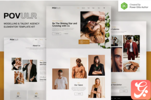 POVULR – Modeling & Talent Agency Elementor Template Kit