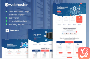WebHoster - Web Hosting Service Elementor Template Kit
