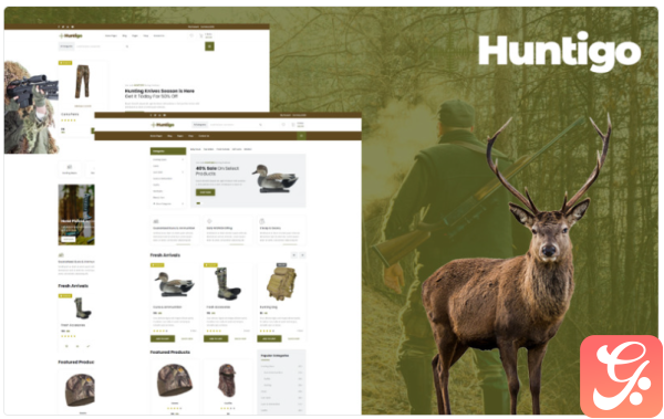 Huntigo Hunting Ammunition HTML Website Template