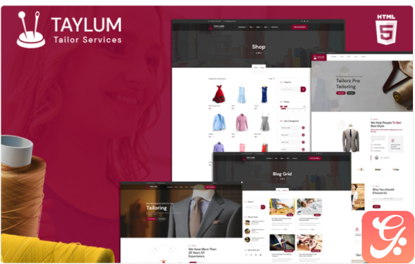 Taylum stylish custom clothing tailor Website Template