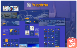 Yugatchu Luxury Yacht Club Service and Marine shop Website Template 1.0
