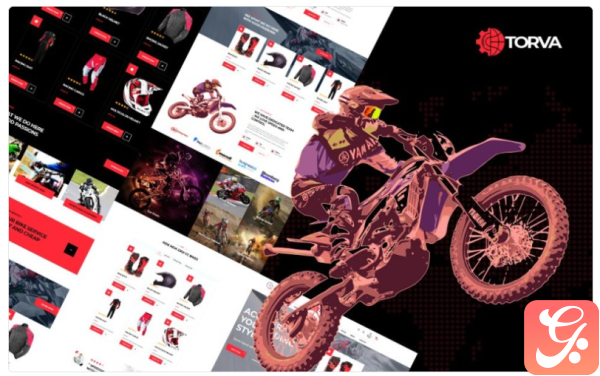 Trova Sports Motor Bike Shop and Accessories Website Template