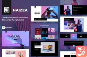 Haizea - Creative Portfolio & Resume Elementor Template Kit