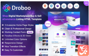 Droboo - Digital Marketplace HTML Website Template 1.0