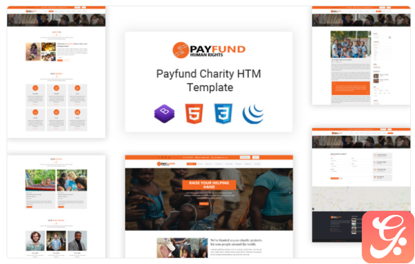 Payfund Charity Nonprofit Organization Website Template