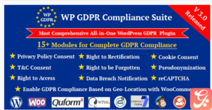 WP GDPR Compliance Suite WordPress Plugin  3.6