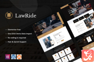 Lawride - Lawyer & Law Firm Elementor Template Kit
