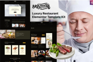 Bruschettas - Luxury Restaurant Elementor Template Kit